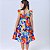Vestido infantil menina festa casual estampado em Multicores - Imagem 7