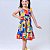 Vestido infantil menina festa casual estampado em Multicores - Imagem 6