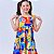 Vestido infantil menina festa casual estampado em Multicores - Imagem 4
