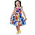 Vestido infantil menina festa casual estampado em Multicores - Imagem 9