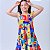 Vestido infantil menina festa casual estampado em Multicores - Imagem 5