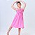 Vestido infantil para meninas na cor Rosa modelo ciganinha - Imagem 6