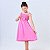 Vestido infantil para meninas na cor Rosa modelo ciganinha - Imagem 3