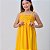 Vestido infantil menina Amarelo ouro alcinha model ciganinha - Imagem 4