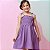 Vestido infantil menina na cor Lilás escuro modelo ciganinha - Imagem 8