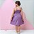 Vestido infantil menina na cor Lilás escuro modelo ciganinha - Imagem 9