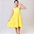 Vestido infantil meninas cor Amarelo rodado festa moda luxo - Imagem 4