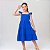 Vestido infantil meninas cor Azul Royal rodado festa luxo - Imagem 8