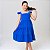 Vestido infantil meninas cor Azul Royal rodado festa luxo - Imagem 6
