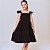 Vestido infantil menina Preto rodado festa luxo babadinho - Imagem 3