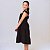 Vestido infantil menina Preto rodado festa luxo babadinho - Imagem 5