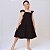 Vestido infantil menina Preto rodado festa luxo babadinho - Imagem 1