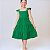Vestido infantil menina Verde rodado festa luxo babadinho - Imagem 3