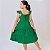 Vestido infantil menina Verde rodado festa luxo babadinho - Imagem 8