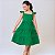 Vestido infantil menina Verde rodado festa luxo babadinho - Imagem 1