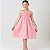 Vestido infantil meninas na cor Rosa bebê modelo ciganinha - Imagem 7