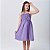 Vestido infantil menina na cor Lilás Claro modelo ciganinha - Imagem 3