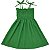 Vestido infantil meninas cor Verde bandeira modelo ciganinha - Imagem 8