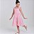 Vestido infantil para meninas na cor Rosa rodado festa luxo - Imagem 3