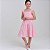 Vestido infantil para meninas na cor Rosa rodado festa luxo - Imagem 4