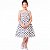 Vestido infantil para meninas estampa de Bolinha Poá lastex - Imagem 6