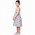 Vestido infantil para meninas estampa de Bolinha Poá lastex - Imagem 5