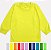 Camiseta Manga Longa Infantil Várias Cores Nº 03 ou 04 Malha 100% Algodão - Imagem 1