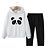 Conjunto Moletom Felpado Infantil Nº 01 ao 04 Panda - Imagem 1