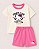 Kit Conjunto Infantil Verão Hello Kitty Malha Algodão - Imagem 2