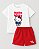 Kit Conjunto Infantil Verão Hello Kitty Malha Algodão - Imagem 3