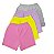 Kit Short Infantil Conforto Nº 06 ou 08 Malha 100% Algodão - Imagem 1