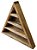 Nicho e Altar Triangular p/ pedras, pontas, cristais ZR7 - Imagem 7