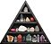 Nicho e Altar Triangular p/ pedras, pontas, cristais ZR7 - Imagem 1