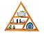 Nicho e Altar Triangular p/ pedras, estátuas e cristais ZR3 - Imagem 1