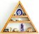 Nicho e Altar Triangular p/ pedras, estátuas, suculentas, cristais ZR4 - Imagem 3
