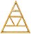 Nicho e Altar Triangular p/ pedras e cristais, pontas, drusas ZR15 - Imagem 4