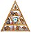 Nicho e Altar Triangular p/ pedras e cristais, pontas, drusas ZR15 - Imagem 1