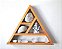 Nicho e Altar Triangular p/ pedras e cristais ZR18 - Imagem 1