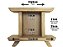 Templo Zen Altar de mesa para estátuas, religião, pedras e cristais ZA05 - Imagem 2