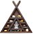 Nicho e altar triangular ZR24 p/ pedras cristais, estátuas, religião, drusas - Imagem 1