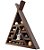 Nicho e altar triangular ZR24 p/ pedras cristais, estátuas, religião, drusas - Imagem 3