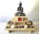 Templo/Altar Zen de mesa em madeira ZA09 p/ Estátuas, pedras, cristais, religião e decoração - Imagem 5