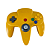 Controle Original Nintendo 64 Amarelo (Yellow) – Seminovo – Testado - Imagem 1
