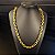 Corrente Cadeado 12mm Fecho Gaveta - Banhado a Ouro 18k - Imagem 2