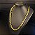Corrente Cadeado 12mm Fecho Gaveta - Banhado a Ouro 18k - Imagem 5