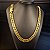 Corrente Grumet 13mm Fecho Gaveta Duplo 750 - Banhado a Ouro 18k - Imagem 2