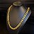 Corrente Friso X 13mm Fecho Gaveta Duplo 750 - Banhado a Ouro 18k - Imagem 5