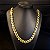 Corrente Friso X 13mm Fecho Gaveta Duplo 750 - Banhado a Ouro 18k - Imagem 4