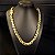 Corrente Friso S 13mm Fecho Gaveta Duplo 750 - Banhado a Ouro 18k - Imagem 3
