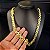 Corrente Friso S 13mm Fecho Gaveta Duplo 750 - Banhado a Ouro 18k - Imagem 1